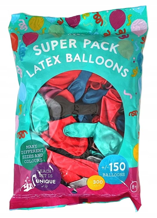 Kolorowe balony lateksowe - ok. 150 sztuk