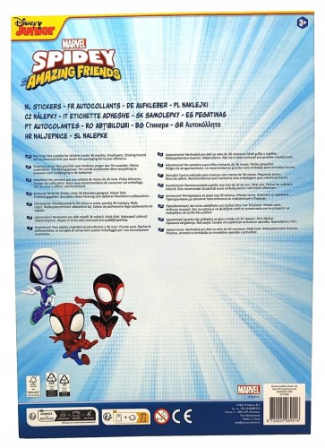 Pakiet naklejek piankowych Marvel Spidey +/- 50 szt.