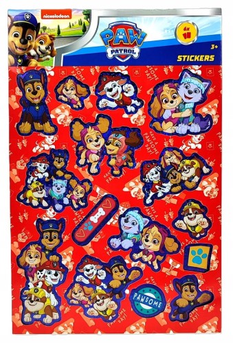 Naklejki holo Psi Patrol - 6 arkuszy.
