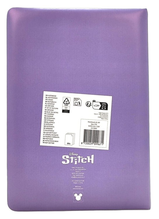 Notes A5 Disney Stitch 80 kartek - okładka efekt 3D