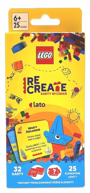 Lego Recreate karty wyzwań Lato