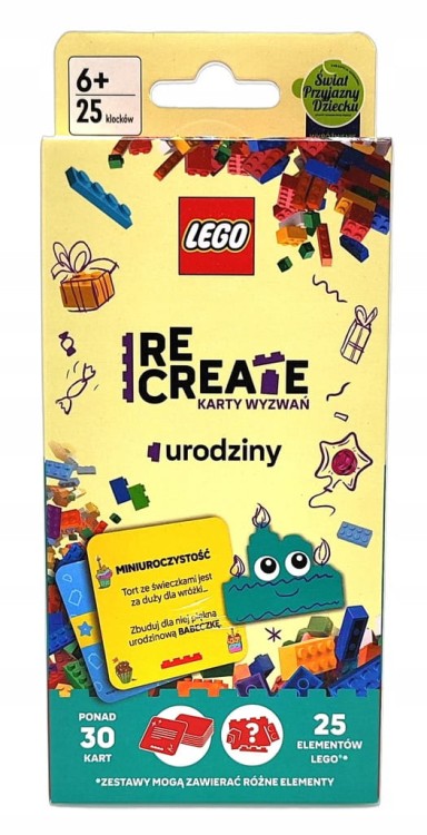 Lego Recreate karty wyzwań Urodziny