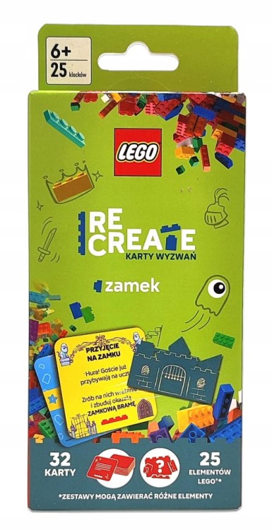 Lego Recreate karty wyzwań Zamek