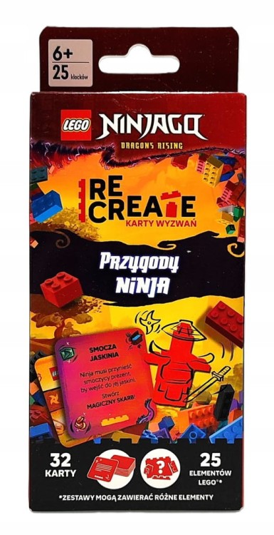 Lego Recreate karty wyzwań Przygody Ninja