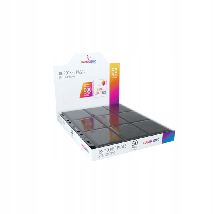 Gamegenic: 18-Pocket Pages Sideloading (wkłady do segregatora) - (50 szt)