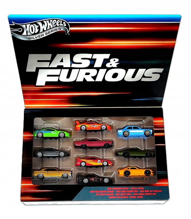Hot Wheels Fast&Furious Szybcy i wściekli 10-pak