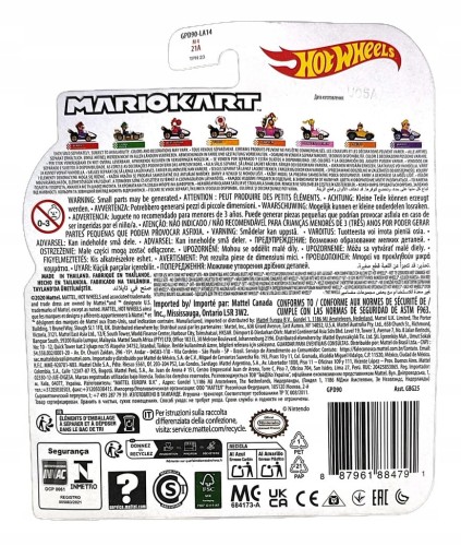 Hot Wheels Mario Kart - Red Yoshi Standard Kart