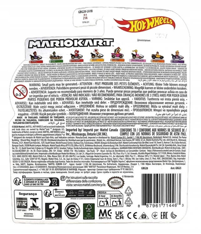 Hot Wheels Mario Kart - Princess Peach Standard Kart