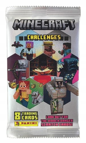 Saszetka z kartami Panini Minecraft.