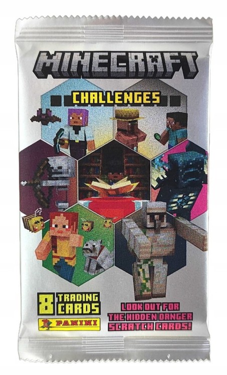 Saszetka z kartami Panini Minecraft.