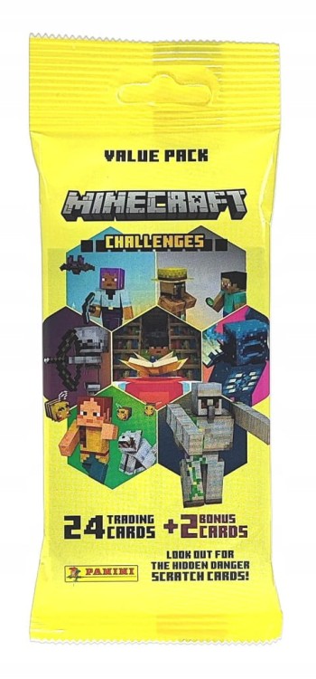 Saszetka z kartami Fat pack - Panini Minecraft.