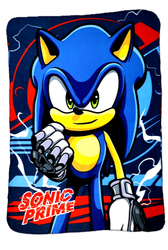 Kolorowy miękki kocyk Sonic  Prime.