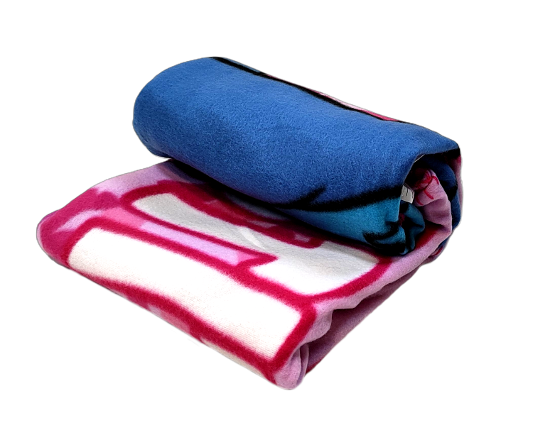 Różowy miękki kocyk Disney Stitch.