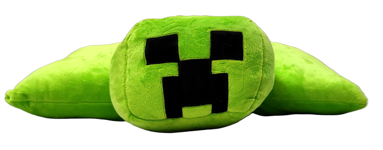 Duża zielona poduszka XXL 2w1 Minecraft