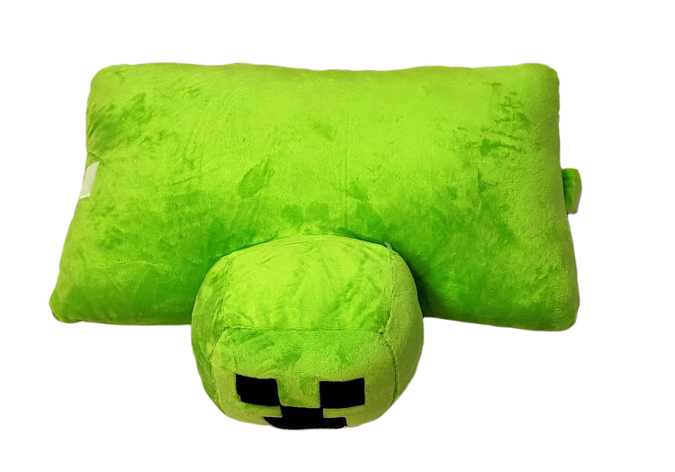 Duża zielona poduszka XXL 2w1 Minecraft