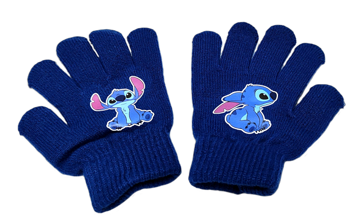 Pakiet zimowy czapka + rękawiczki + komin Disney Stitch.
