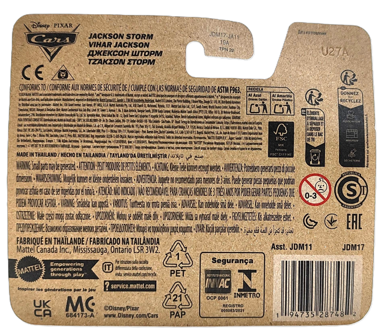Samochód Mattel Disney Cars - Jackson Storm