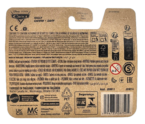 Samochód Mattrel Disney Cars - Sally