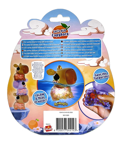 Capybara Let's Glo Animagic fioletowa Kapibara