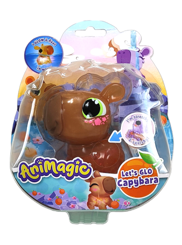 Capybara Let's Glo Animagic brązowa Kapibara