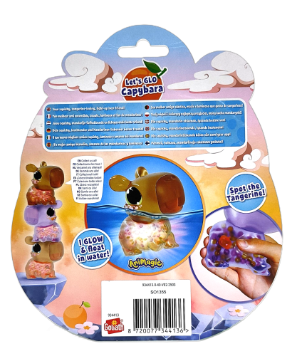 Capybara Let's Glo Animagic brązowa Kapibara