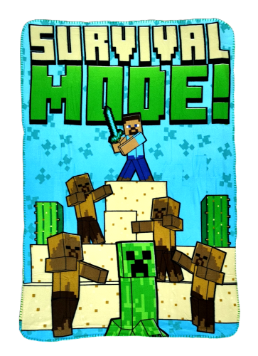 Miękki kocyk Minecraft Survival Mode!