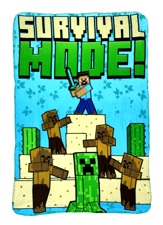 Miękki kocyk Minecraft Survival Mode!