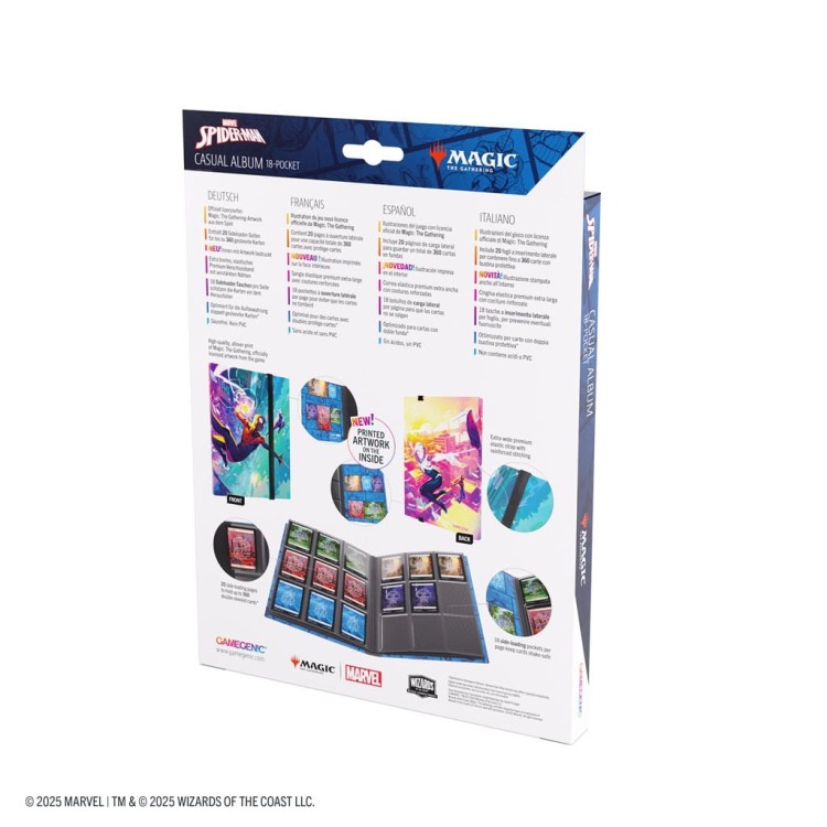 Album Gamegenic: Magic The Gathering - Marvel's Spider-Man - 18-Pocket Album - Spider-Man/Spider-Gwen