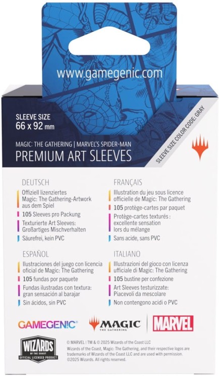 Gamegenic: Magic the Gathering - Marvel's Spider-Man - Premium Art Sleeves - Mountain