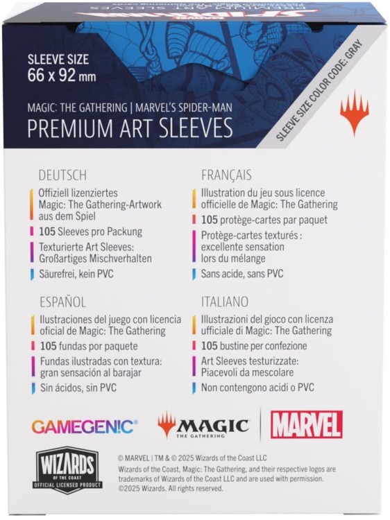Gamegenic: Magic the Gathering - Marvel's Spider-Man - Premium Art Sleeves - Mountain