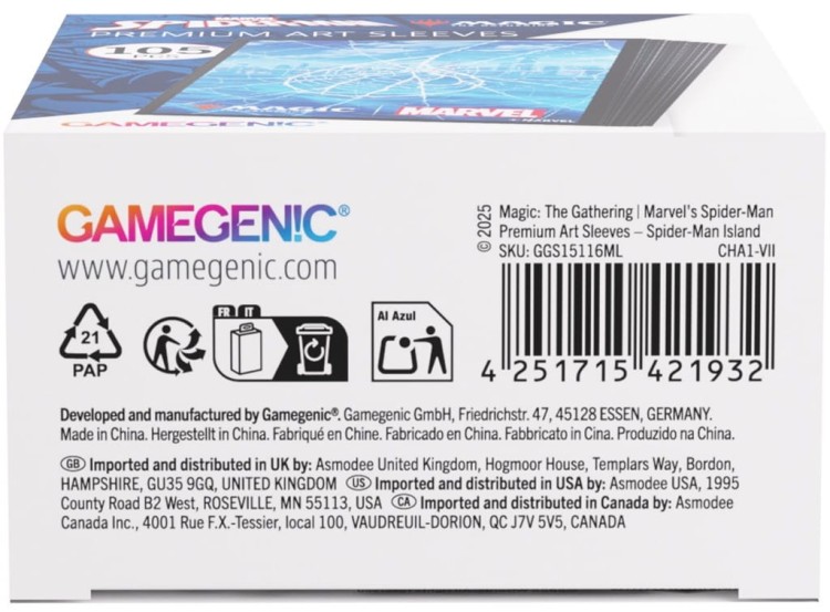 Gamegenic: Magic the Gathering - Marvel's Spider-Man - Premium Art Sleeves - Island
