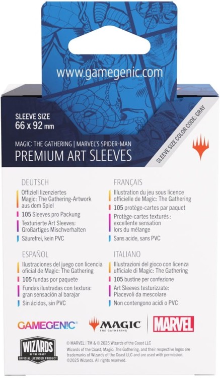 Gamegenic: Magic the Gathering - Marvel's Spider-Man - Premium Art Sleeves - Swamp