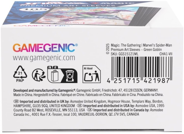 Gamegenic: Magic the Gathering - Marvel's Spider-Man - Premium Art Sleeves - Green Goblin
