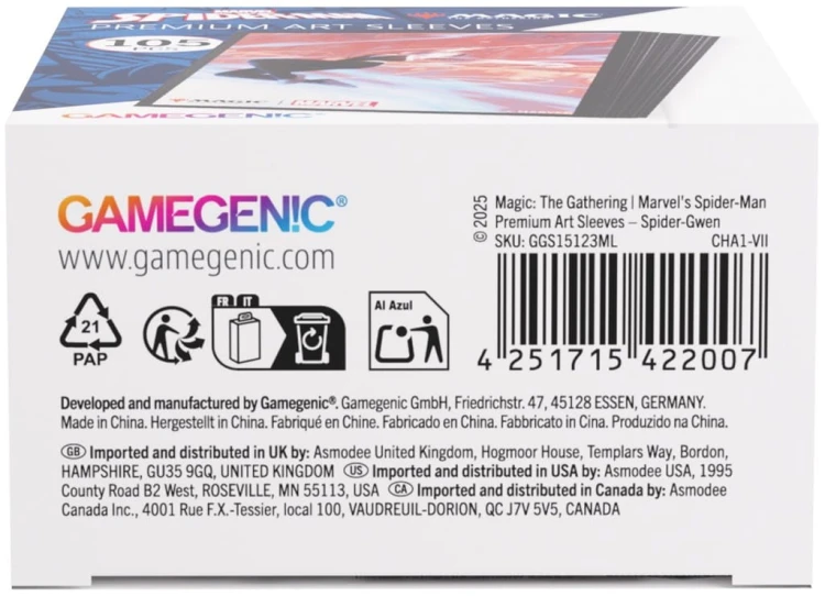 Gamegenic: Magic the Gathering - Marvel's Spider-Man - Premium Art Sleeves - Spider-Gwen