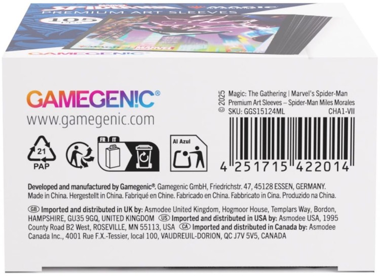 Gamegenic: Magic the Gathering - Marvel's Spider-Man - Premium Art Sleeves - Miles Morales