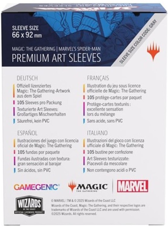 Gamegenic: Magic the Gathering - Marvel's Spider-Man - Premium Art Sleeves - Venom