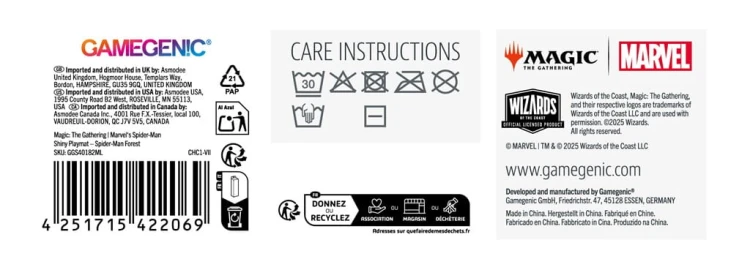 Mata Gamegenic: Magic the Gathering - Marvel's Spider-Man - Shiny Playmat - Forest