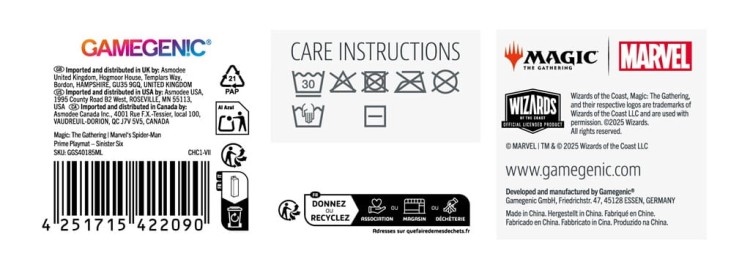 Mata Gamegenic: Magic the Gathering - Marvel's Spider-Man - Prime Playmat - Sinister Six