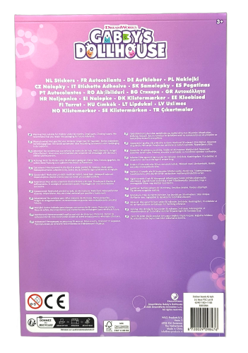 Naklejki holo Koci domek Gabi- 6 arkuszy.