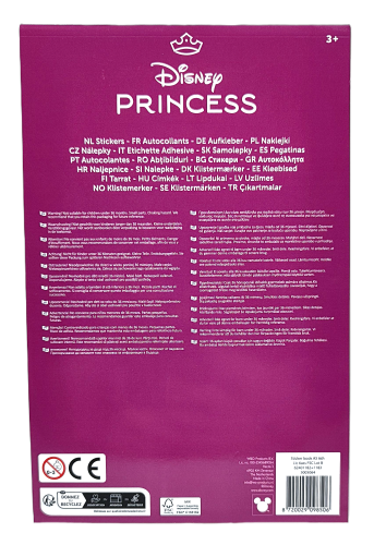 Naklejki holo Disney Księżniczki - 6 arkuszy.