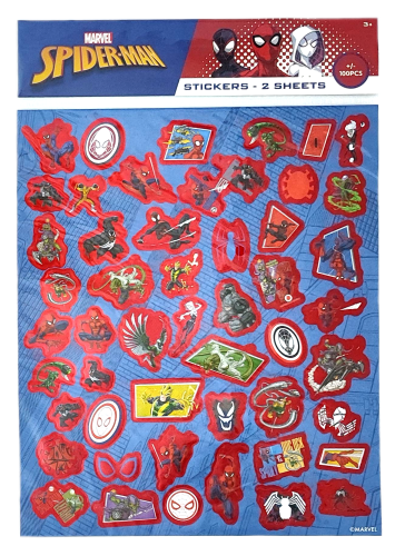 Naklejki holo Spider-Man - 2 arkusze.