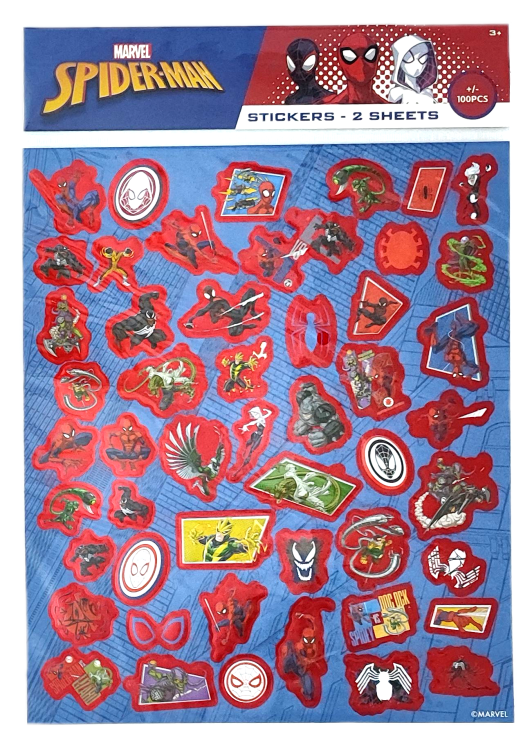 Naklejki holo Spider-Man - 2 arkusze.