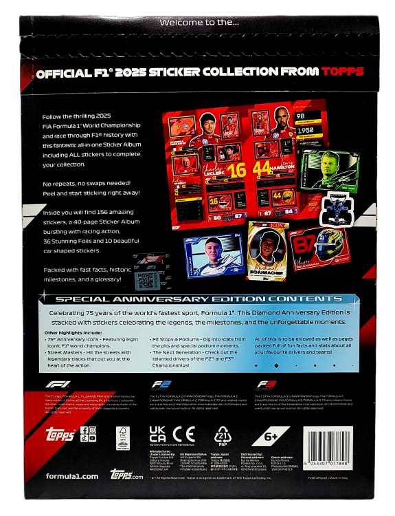 Album z naklejkami F1 2025 Sticker Collection