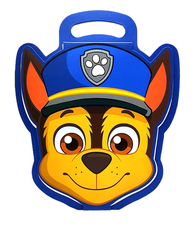 Kolorowanka kształtka Psi Patrol Chase - 24 obrazki.
