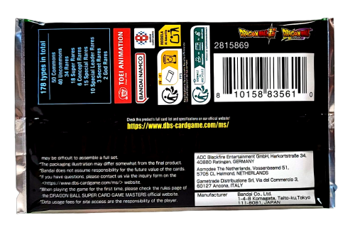 Booster Dragon Ball Super Card Game: Masters - Fearsome Rivals - B29