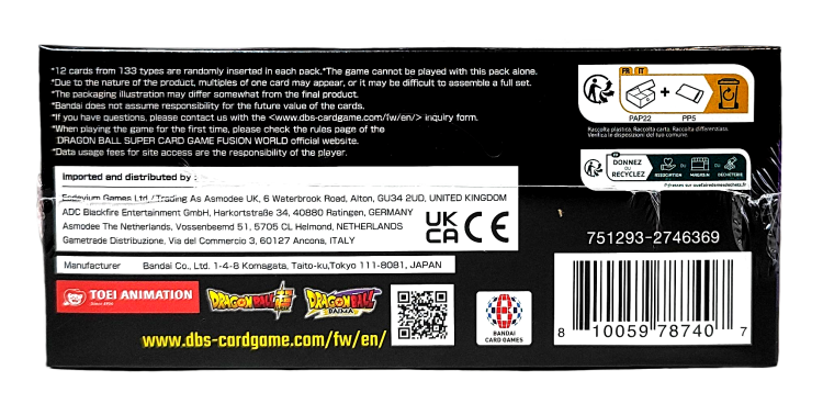 Booster Box - Dragon Ball Super Card Game: Fusion World - FB04 (24 saszetki)