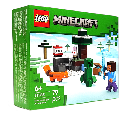 LEGO Minecraft Przygoda stevea w tajdze 21583