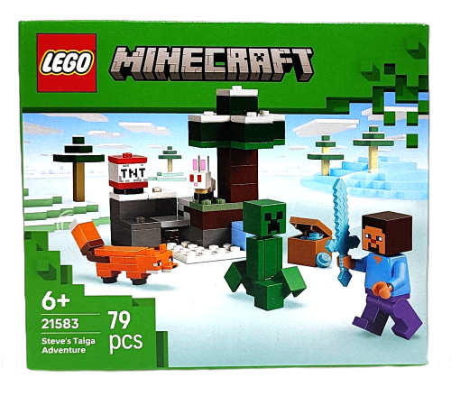 LEGO Minecraft Przygoda stevea w tajdze 21583