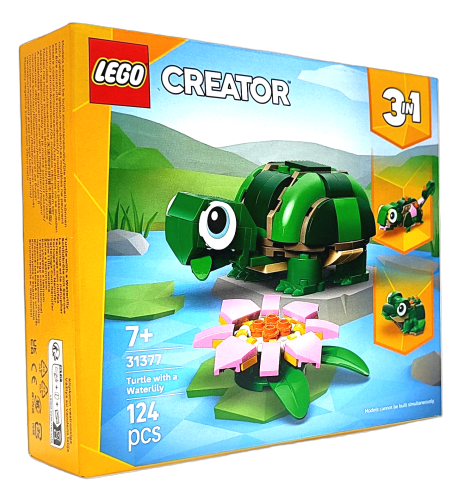 LEGO Creator 3 w 1 Żółw i kwiat lilii wodnej 31377