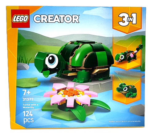 LEGO Creator 3 w 1 Żółw i kwiat lilii wodnej 31377
